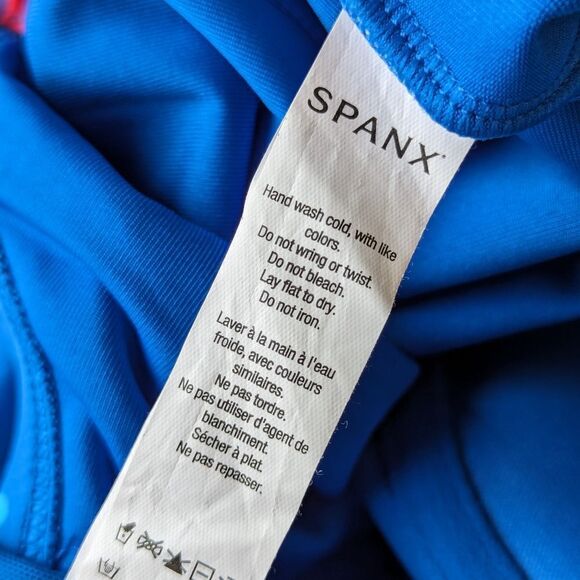 Spanx Strapless Swimsuit Ruched Underwire Slimming One Piece Polka Dot s… - Picture 10 of 15